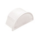 PVC Raceway Smooth End Cap, White - US/EC5025W PVC Raceway Smooth End Cap, White - US/EC5025W